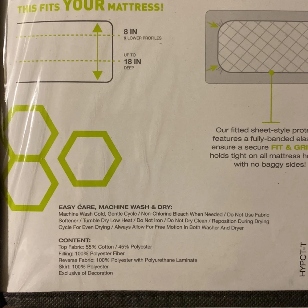 Bedgear Hyper-Cotton 4.0 performance mattress protector